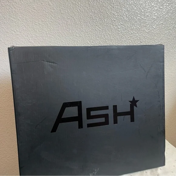 ASH Alpha Sneakers Tan and Blue Size 39 High lift Shoes Colour- Antelope - Picture 12 of 14